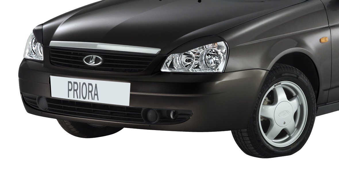 Реснички на фары для а/м Priora /НЕКРАШ./к-т 2шт/ Реснички на фары для а/м Priora /НЕКРАШ./к-т 2шт/