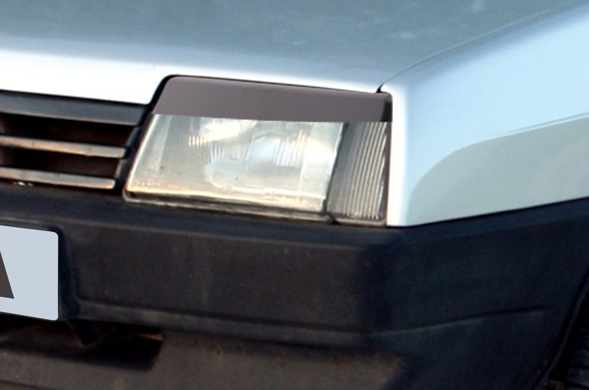 Реснички на фары для а/м ВАЗ 2108-99 /НЕКРАШ. /к-т 2шт/ Реснички на фары для а/м ВАЗ 2108-99 /НЕКРАШ. /к-т 2шт/