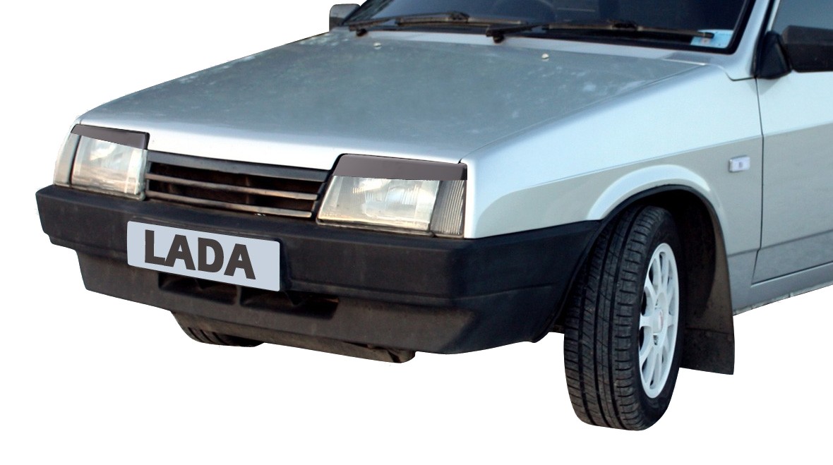 Реснички на фары для а/м ВАЗ 2108-99 /НЕКРАШ. /к-т 2шт/ Реснички на фары для а/м ВАЗ 2108-99 /НЕКРАШ. /к-т 2шт/