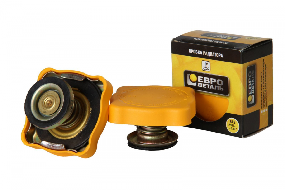 Крышка радиатора 2101-2110 желтая (евро-деталь) Крышка радиатора 2101-2110 желтая (евро-деталь)