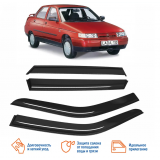 Дефлекторы окон Lada Priora седан/хэтчхбек (2007-2013), ВАЗ 2110-2112 накладные Voin