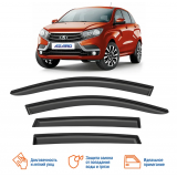 Дефлекторы окон LADA Xray / ХЕТЧБЕК / НАКЛАДНЫЕ /к-т 4 шт./AZARD
