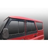 Дефлекторы окон UAZ HUNTER /накладные/ к-т 4 шт./ VORON GLASS неломающиеся