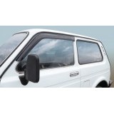 Дефлекторы окон LADA NIVA 3 dv /накладные/ к-т 2 шт./  VORON GLASS неломающиеся