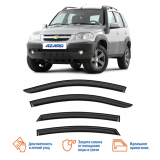 Дефлекторы окон Chevrolet Niva 2004-г.в. /Lada Niva Travel 2020-н./накладные/к-т 4шт/ Voin