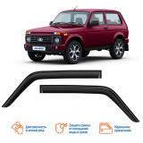 Дефлекторы окон Lada Niva 3d 1995-н.в./Niva Legend 3d 2021-н.в./кроссовер/накладные/к-т Voin