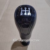 Ручка КПП Веста, Приора 2, Гранта, Калина-2 с тросиковой кп (круг вставная) черная