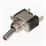 Тумблер 2 положения длинная металл ножка (красный) диод 3-конт Тумблер 2 положения длинная металл ножка (красный) диод 3-конт