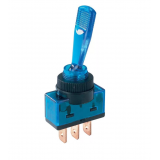 Тумблер 2 положения длинная ножка (синий) 3-контакт Тумблер 2 положения длинная ножка (синий) 3-контакт