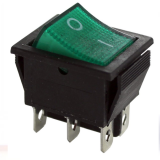 Тумблер 2 положения квадратный большой (зеленый) 6-ножек Тумблер 2 положения квадратный большой (зеленый) 6-ножек