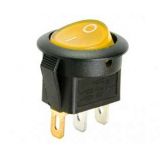 Тумблер 2 положения круглый большой (желтый) 3-ножки Тумблер 2 положения круглый большой (желтый) 3-ножки