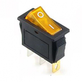 Тумблер 2 положения прямоугольный большой (желтый) Тумблер 2 положения прямоугольный большой (желтый)