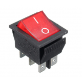 Тумблер 2 положения квадратный большой (красный) 6-ножек Тумблер 2 положения квадратный большой (красный) 6-ножек